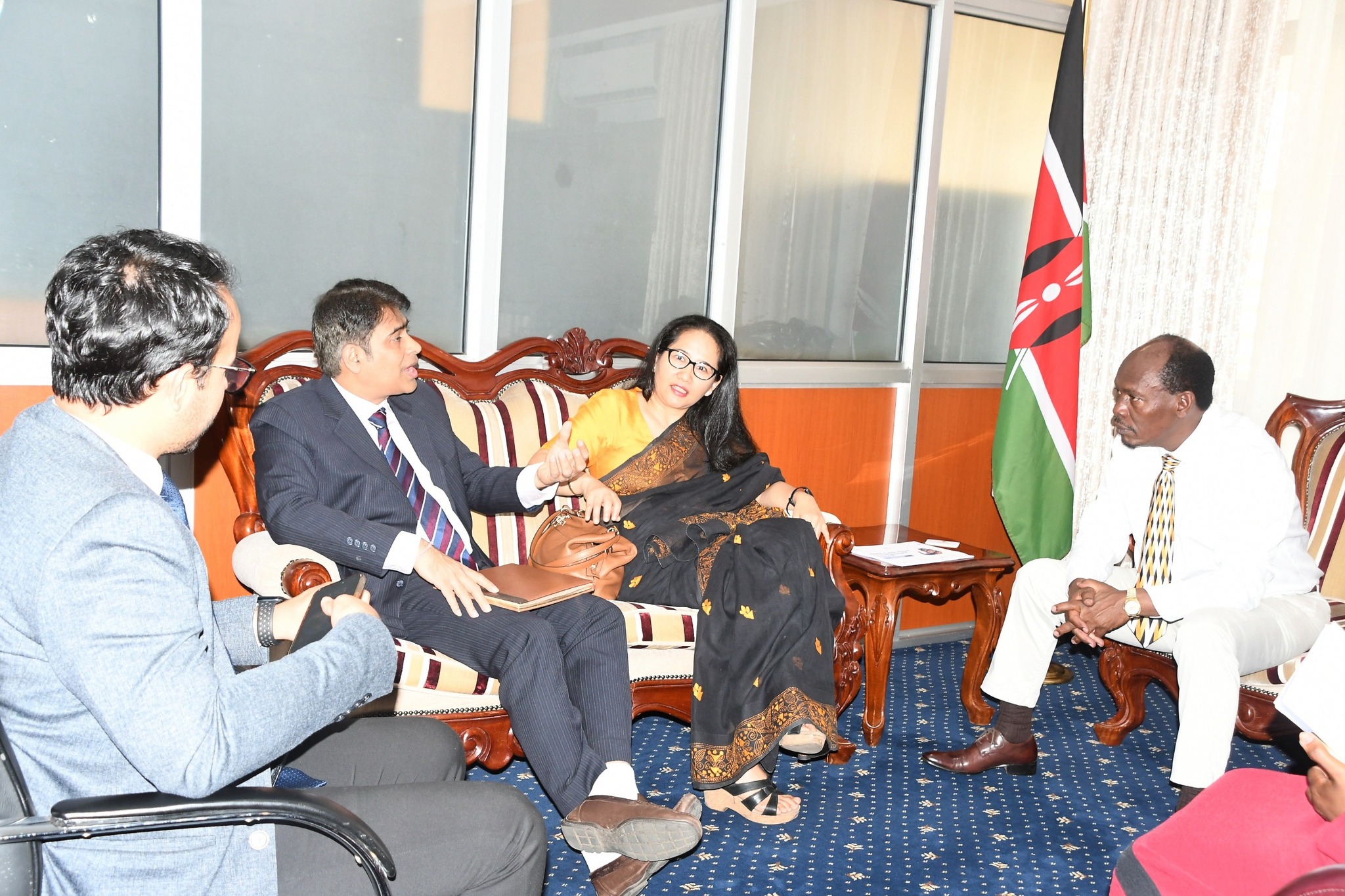 The Ministry of Information, Communication and the Digital Economy is in the process of actualising programs emanating from Memorandum of Understanding (MoU) signed in December, 2023 between the Government of Kenya and the Republic of India through the Ministry of Electronics and Information Technology.   Speaking this morning when he held talks with Indian delegations, Cabinet Secretary for Information, Communication, and the Digital Economy Hon. William Kabogo Gitau, said that Kenya and India are keen to 