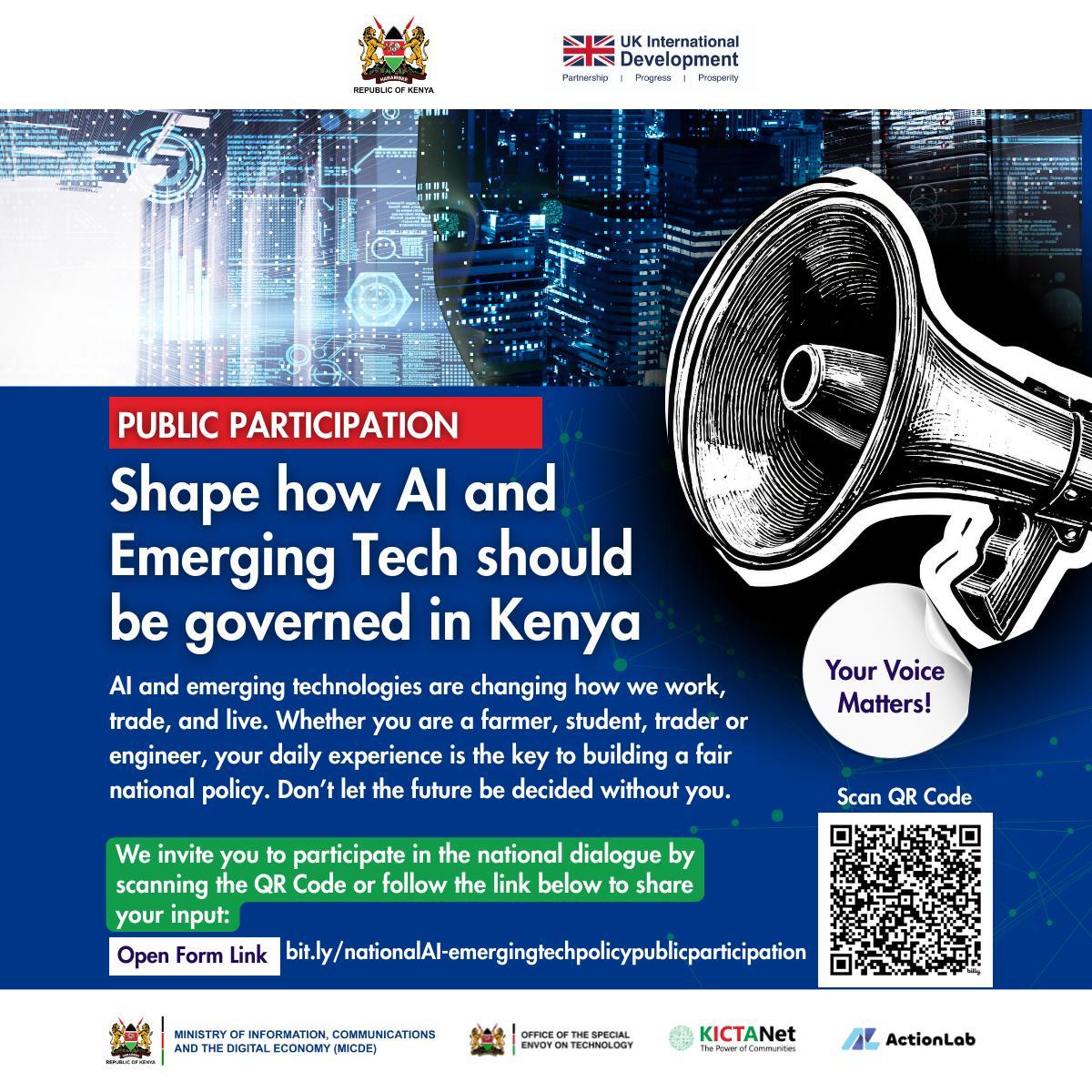 Kenya AI and ET Policy Public Participation 2026