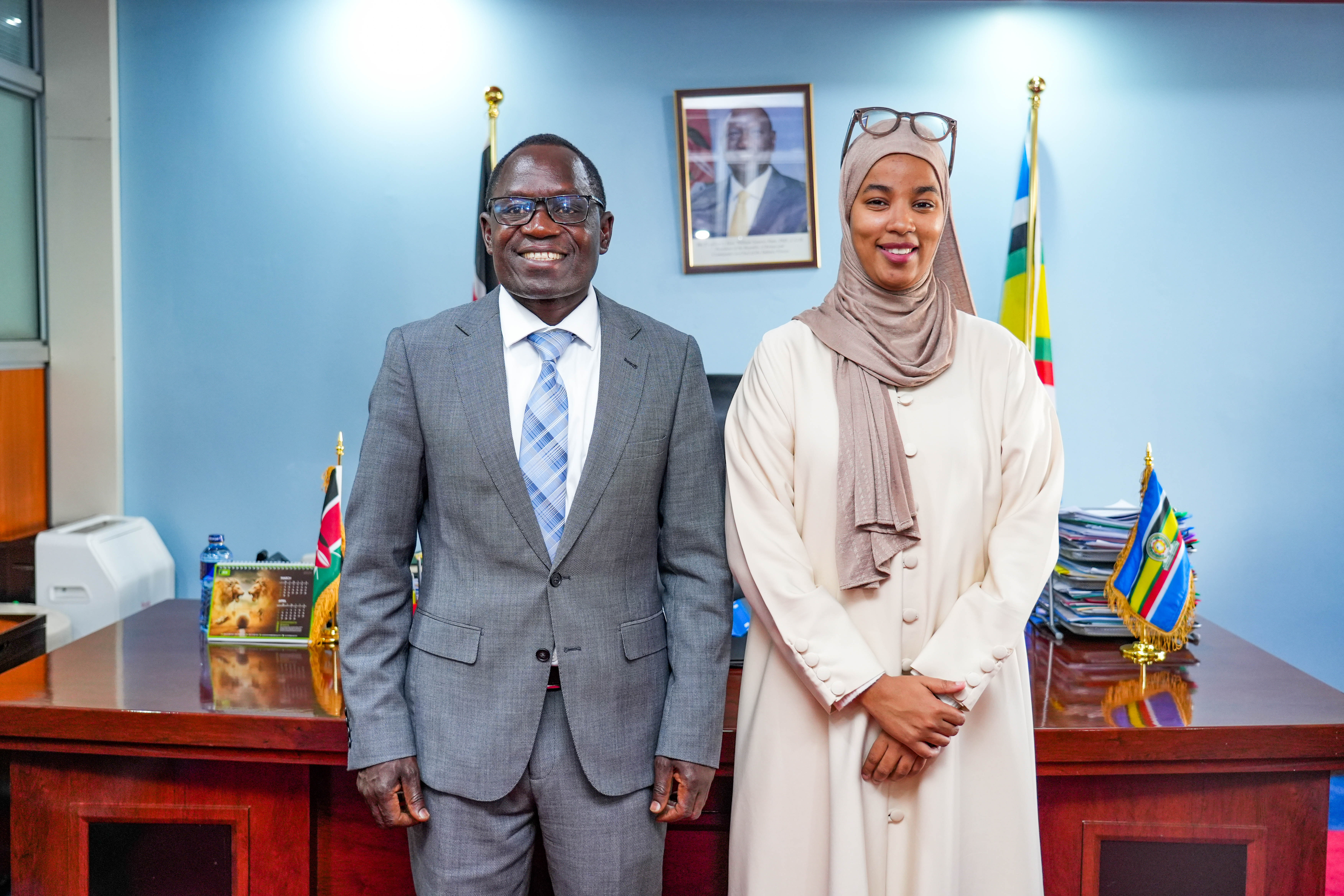 PS Isaboke hosted Hon. Umulkher Harun Mohamed, Nominated Member of Parliament.