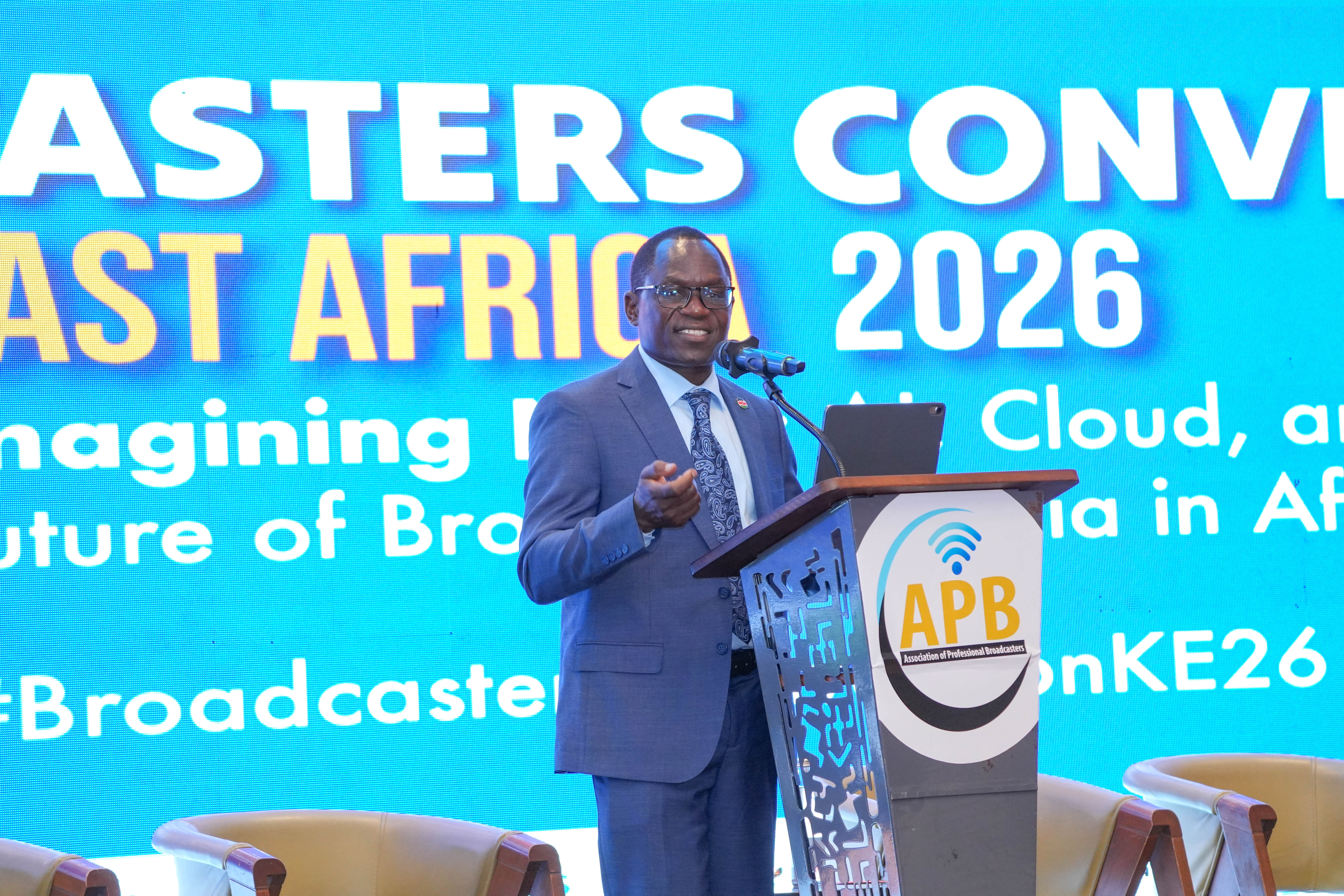 PS Stephen Isaboke officially opened the 5th East Africa Broadcasters Convention in Nairobi.