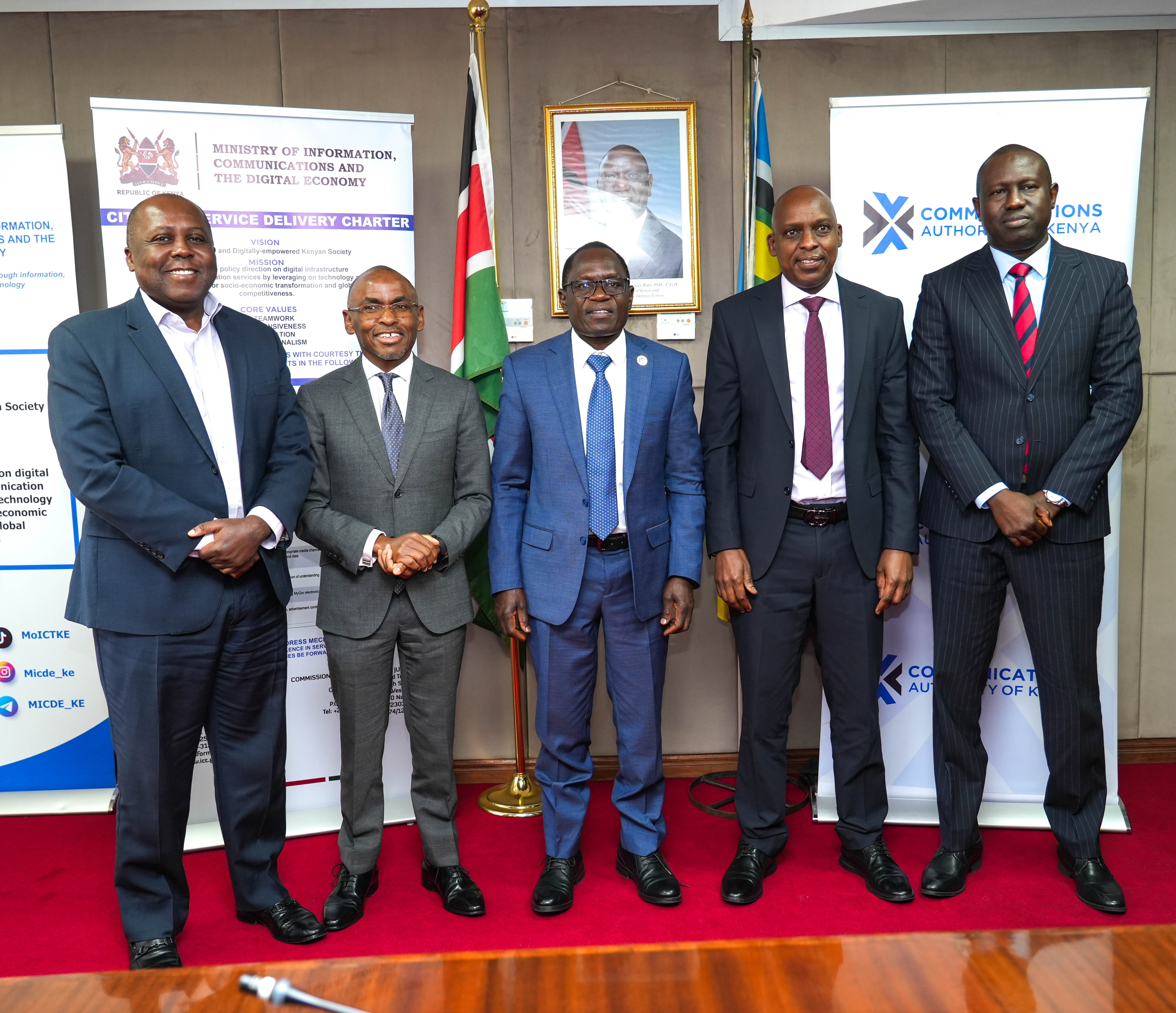 PS Stephen Isaboke, EBS and the mobile operator CEOs