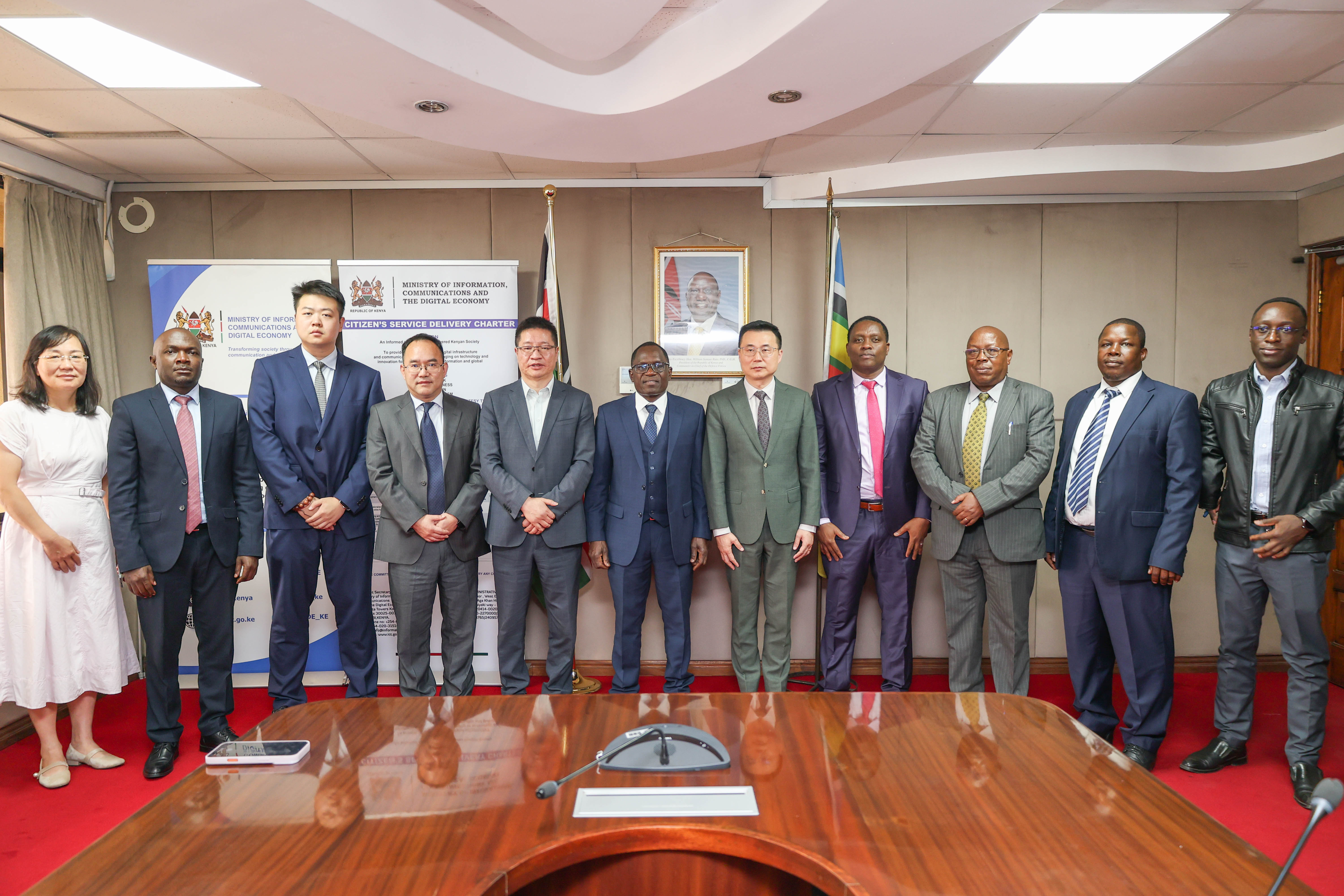PS Isaboke hosted a delegation from Zhe Jiang Africa Service Centre 