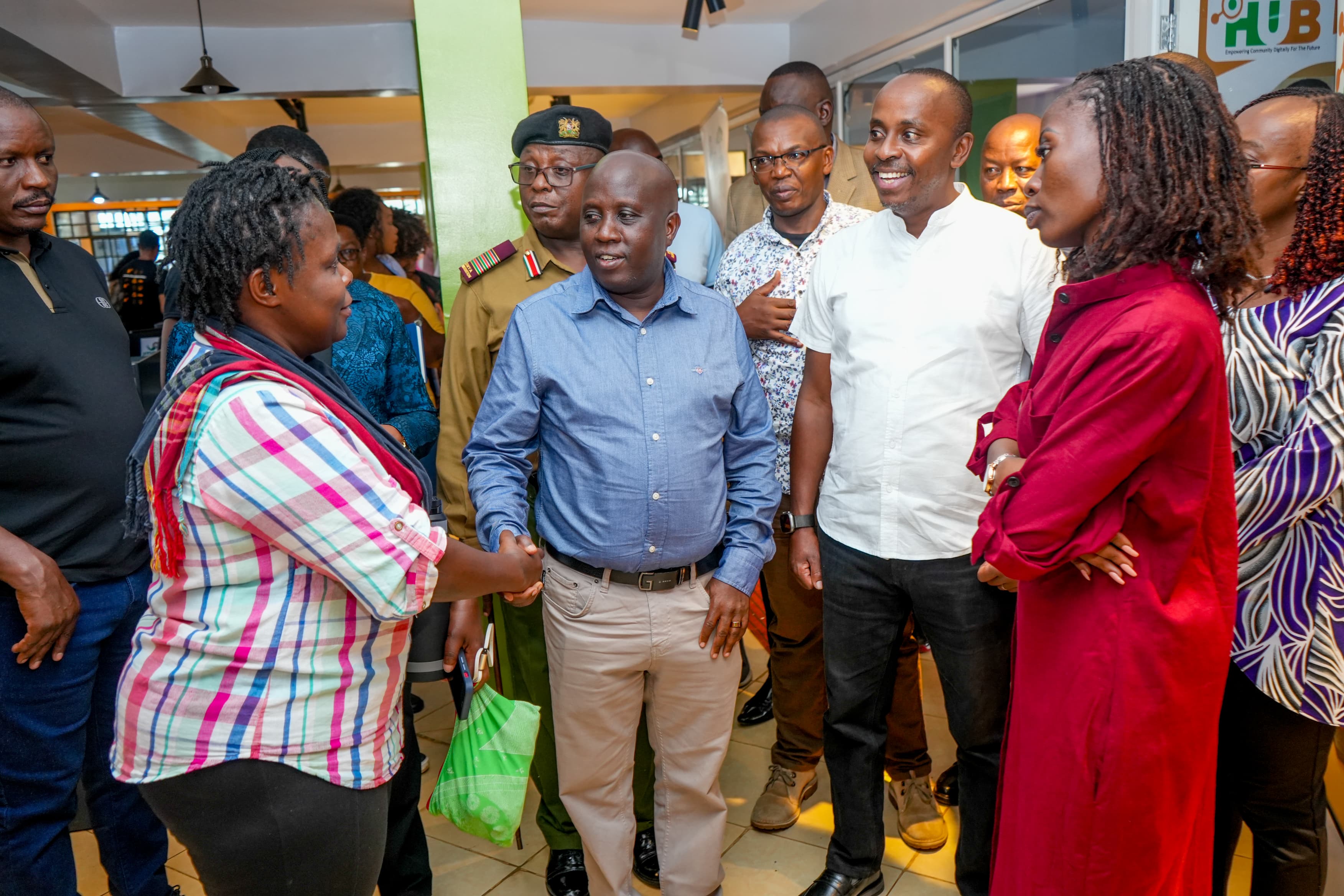 PS ICT Eng. John Kipchumba Tanui’s Arrival for Inspection of the Siaya Community Digital Hub