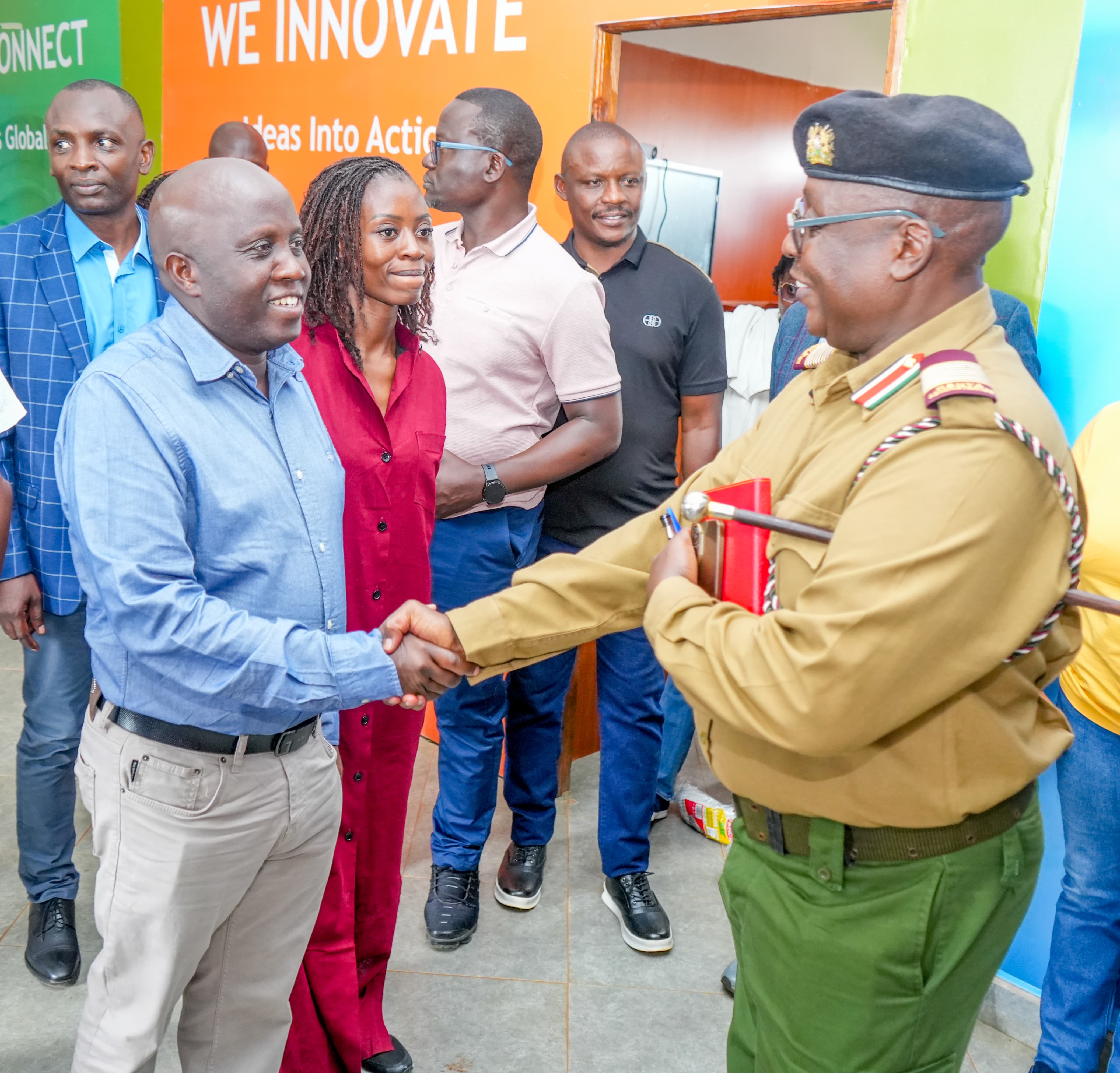 PS ICT Eng. John Kipchumba Tanui’s Arrival for Inspection of the Siaya Community Digital Hub