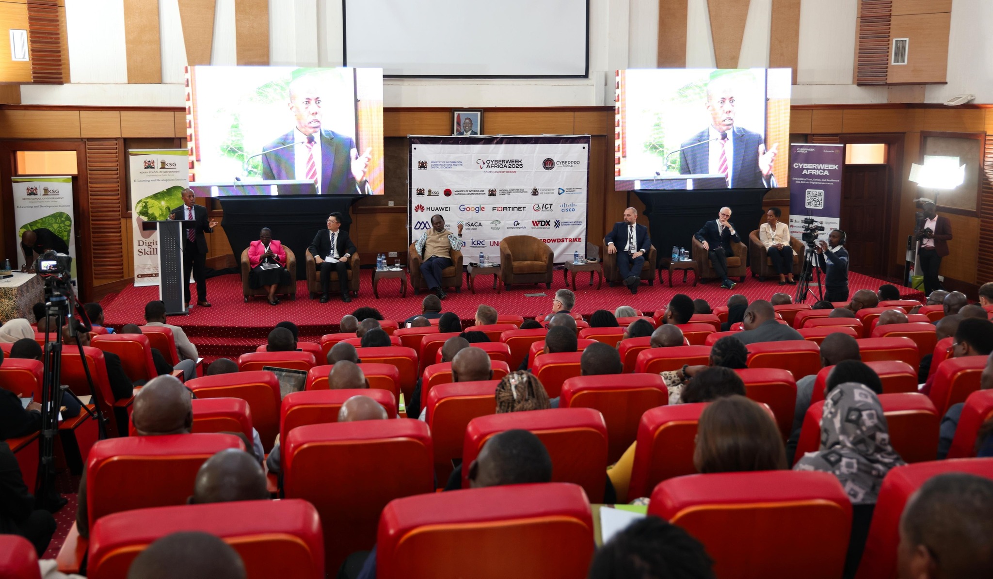 CS H.E. Hon. William Kabogo Gitau officially opens the Cyberweek Africa 2025
