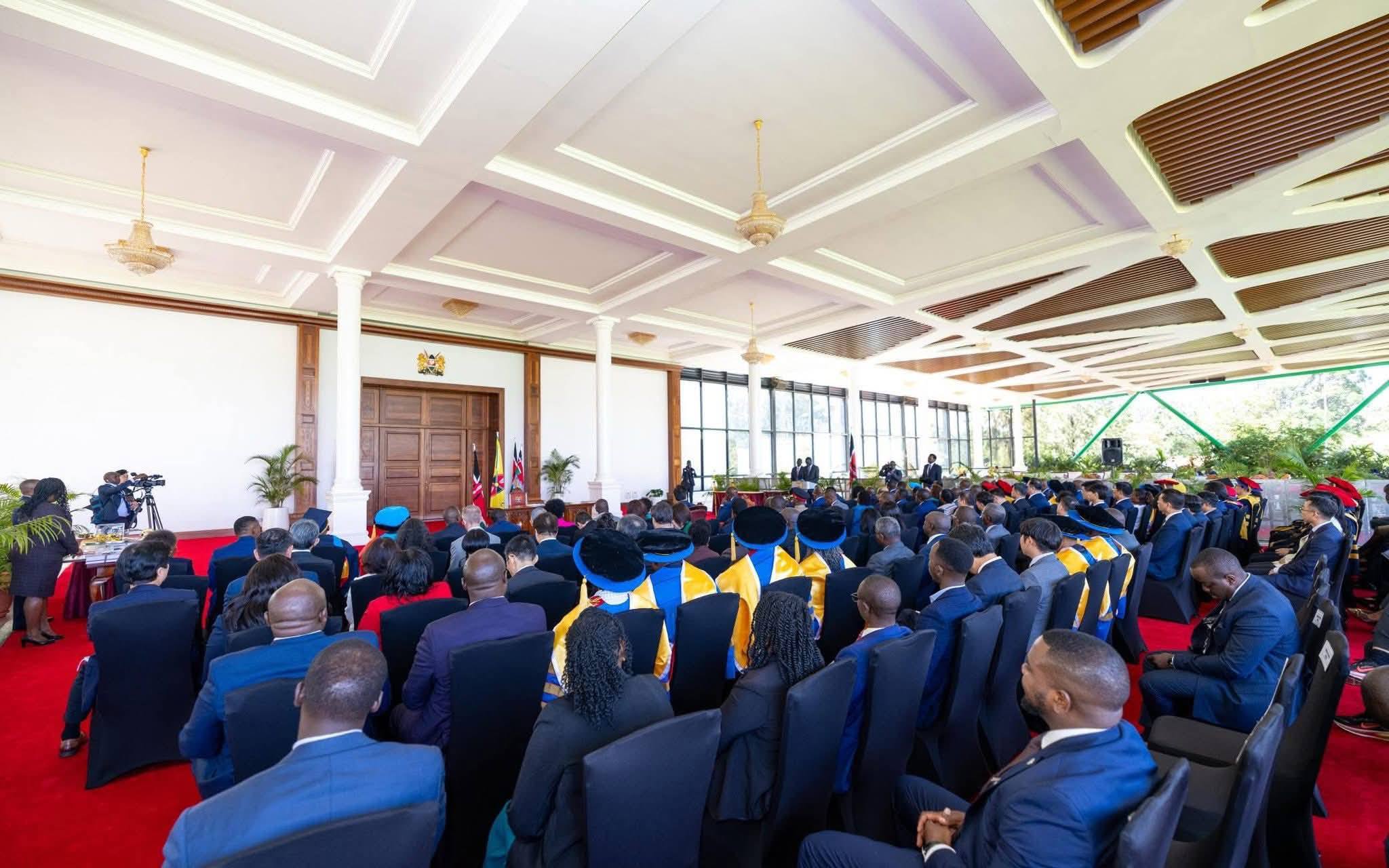 Cabinet Secretary Kabogo Joins Leaders at State House for Charter Award to Kenya-AIST 
