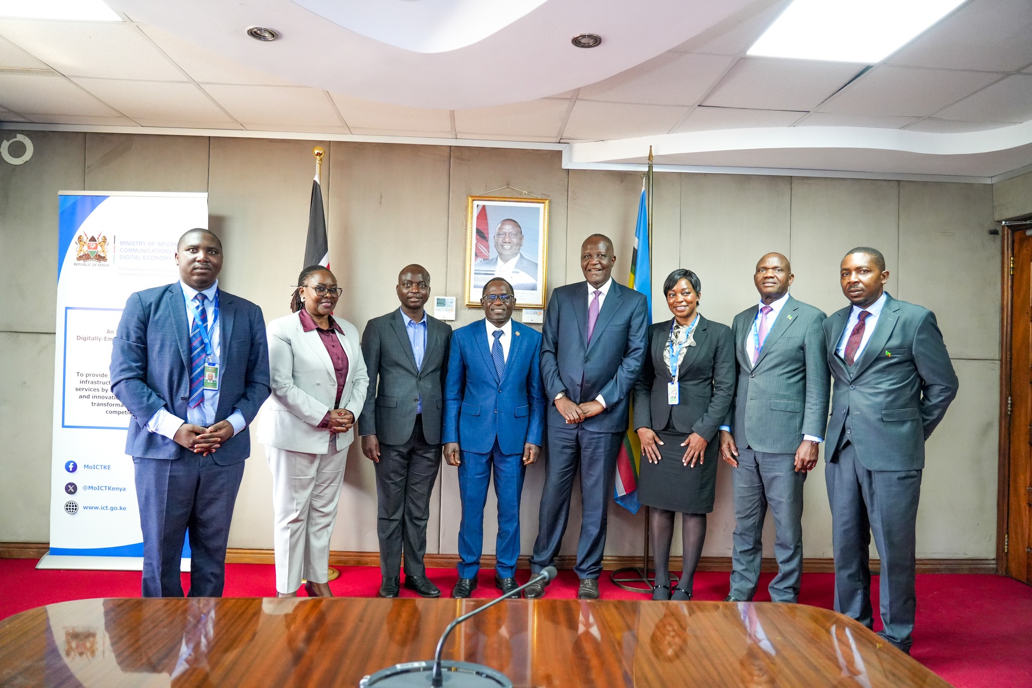 PS Stephen Isaboke Hosts Zambia’s Technology Minister