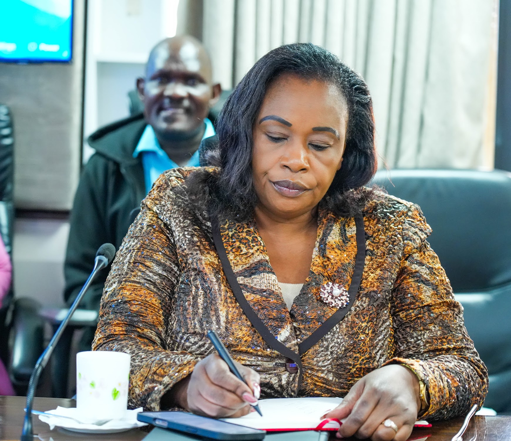 PS Tanui hosts a delegation from Botswana