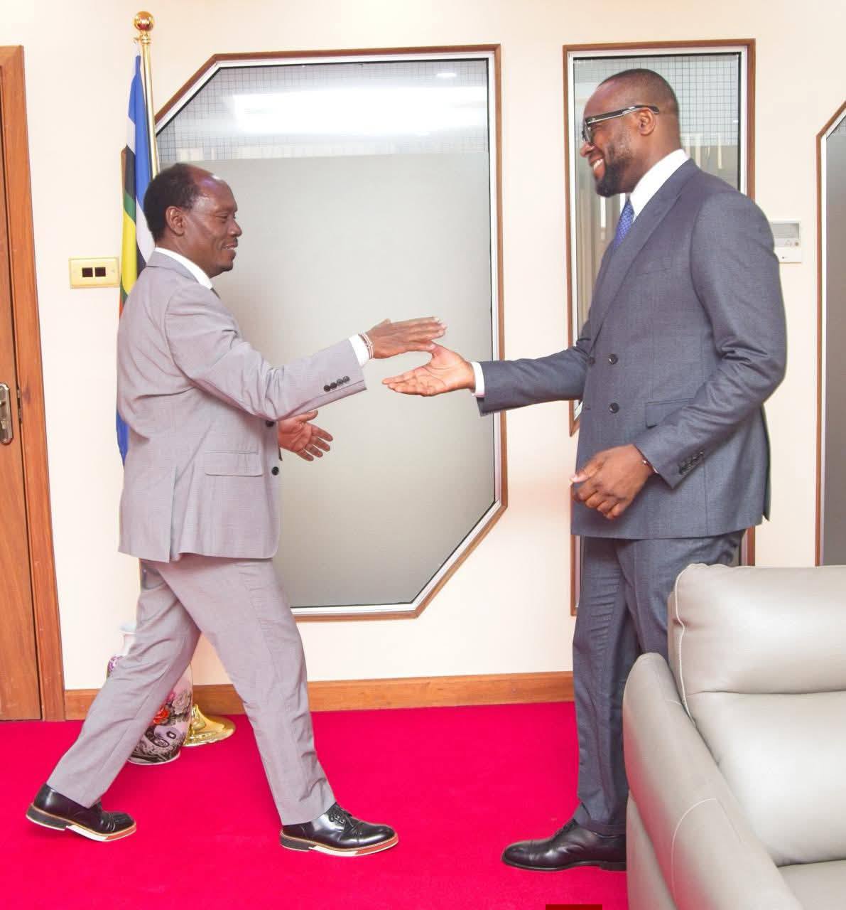 Cabinet Secretary William Kabogo, EGH, hosts his counterpart, Dr.Bosun Tijani, Nigerian Minister