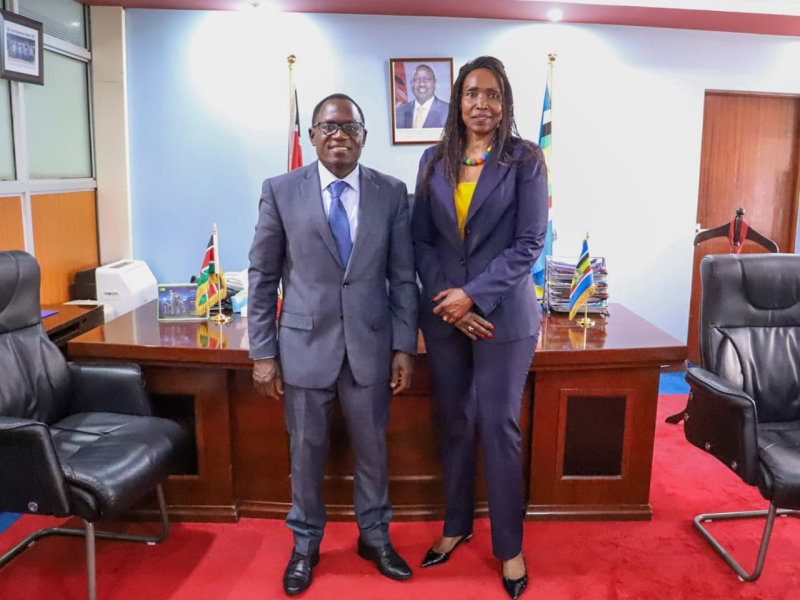 PS Isaboke Hosted a Courtesy call with Elizabeth Migwalla of Qualcomm International