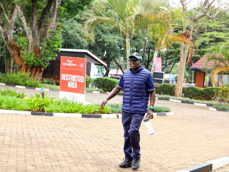 PS Isaboke arrives at the Kenya Open 2026