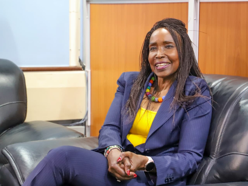 PS Isaboke Hosted a Courtesy call with Elizabeth Migwalla of Qualcomm International