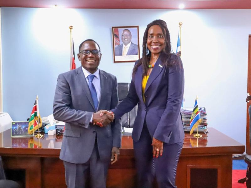 PS Isaboke Hosted a Courtesy call with Elizabeth Migwalla of Qualcomm International
