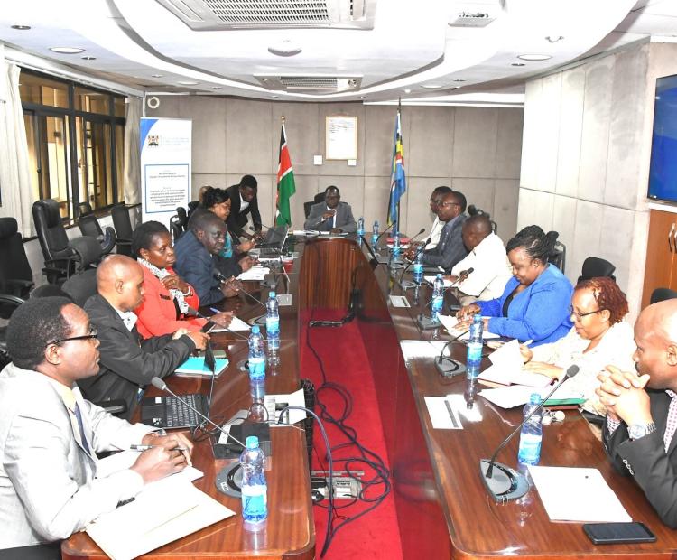 State Department for Broadcasting and Telecommunications (SDBT) Principal Secretary, Mr. Stephen Isaboke meets (SDBT) Directors and Heads of Departments 