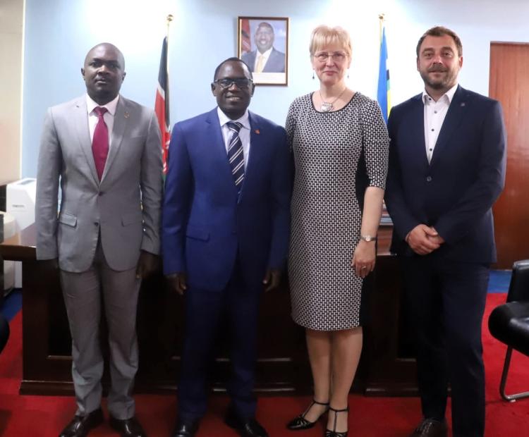 PS Steve Isaboke EBS hosted the Ambassador of Romania to Kenya H.E Gentiana Serbu