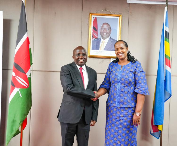 PS Tanui hosts a delegation from Botswana