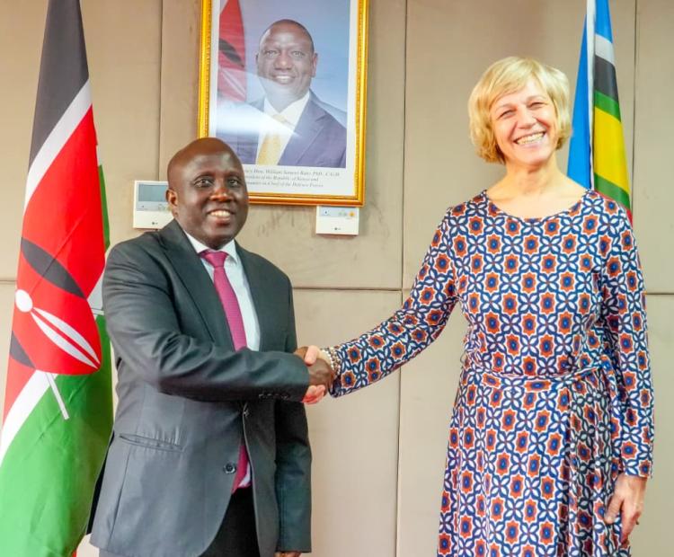 Principal Secretary Eng. John Tanui Meets EU Delegation to Strengthen Digital Ties
